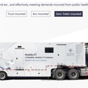 Mobile CT solution in semi-trailer mounted
