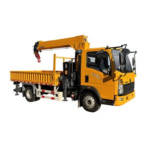 Truck-mounted crane, 3-ton, 5-ton, 6.3-ton crane, blue-plate truck crane manufacturer, small truck-mounted crane