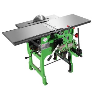 Multifunctional woodworking planer high power three-in-one wood planer press planer cutting wood male and female groove punching square hole all-in-one machine
