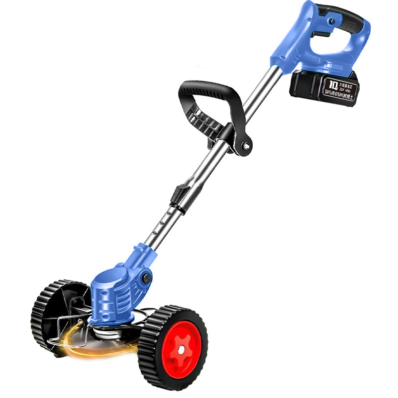 Electric lawn mower household wireless rechargeable lithium battery lawn mower portable multi-function orchard garden hoe
