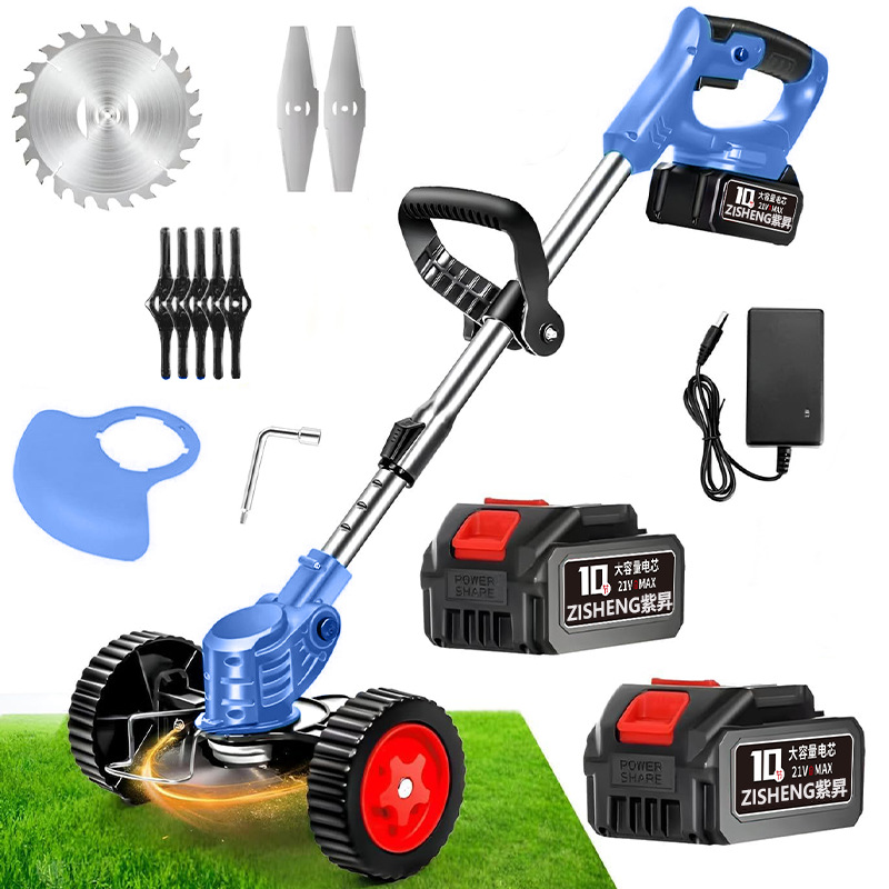 Electric lawn mower household wireless rechargeable lithium battery lawn mower portable multi-function orchard garden hoe - Image 2