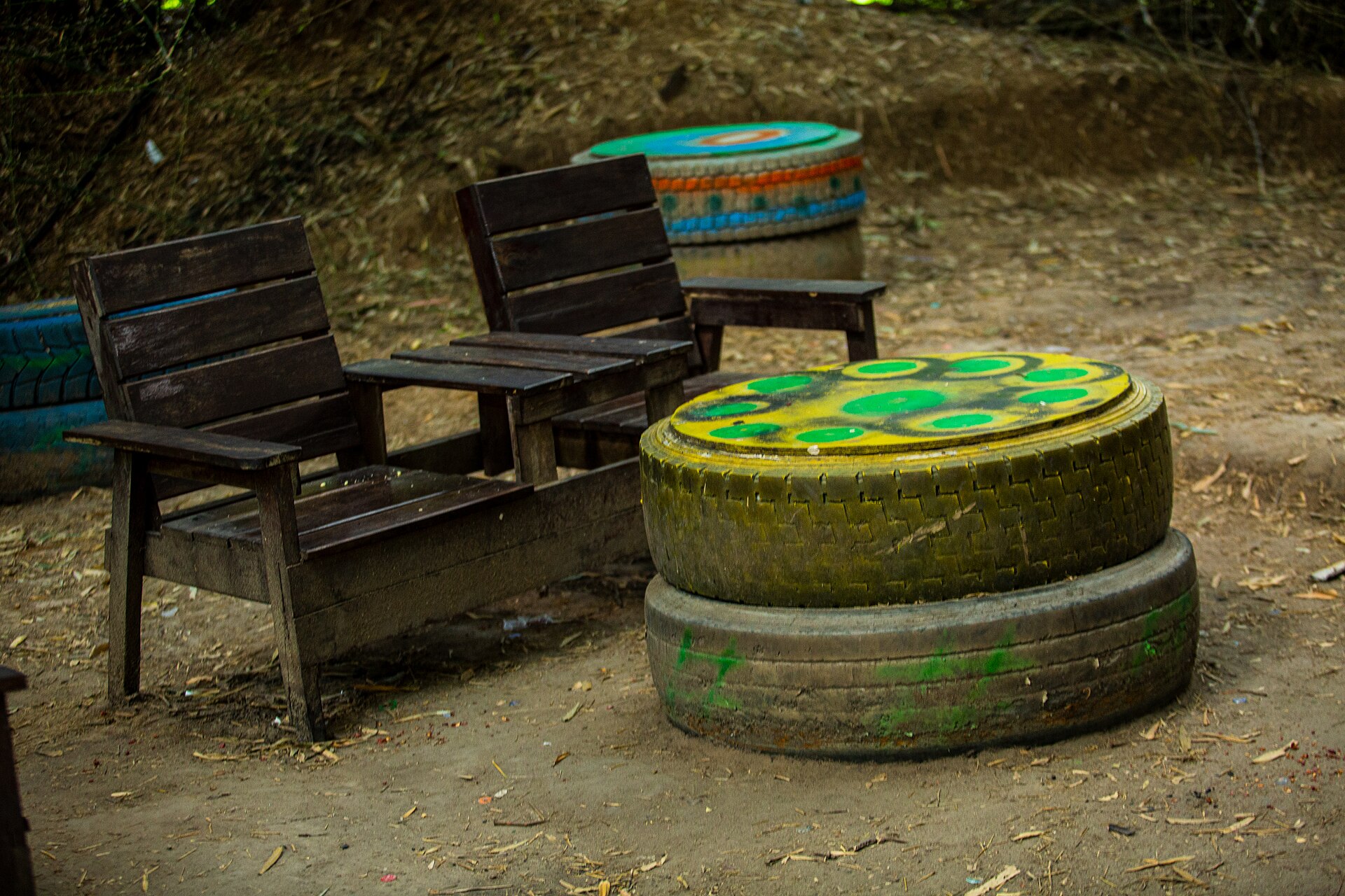 Recycled tires and rubber output